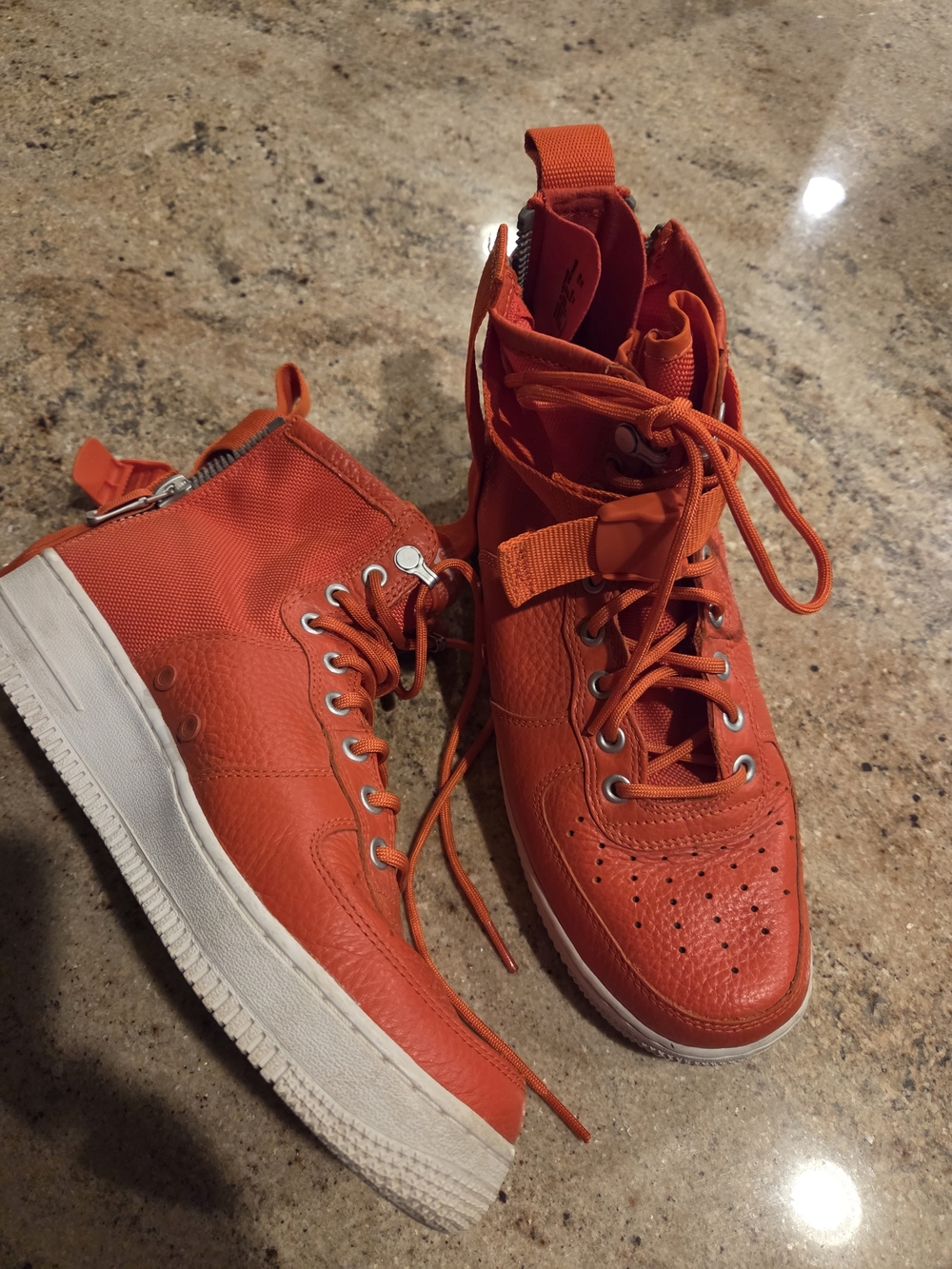 Nike SF Air Force in the "Team Orange" colorway Size 8